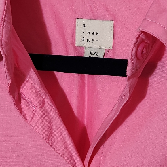 Ava & Viv Pink Button Down Shirt - Picture 2 of 4
